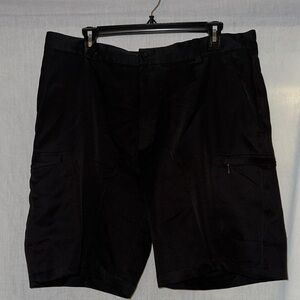 Men's Black Cargo GOLF Shorts